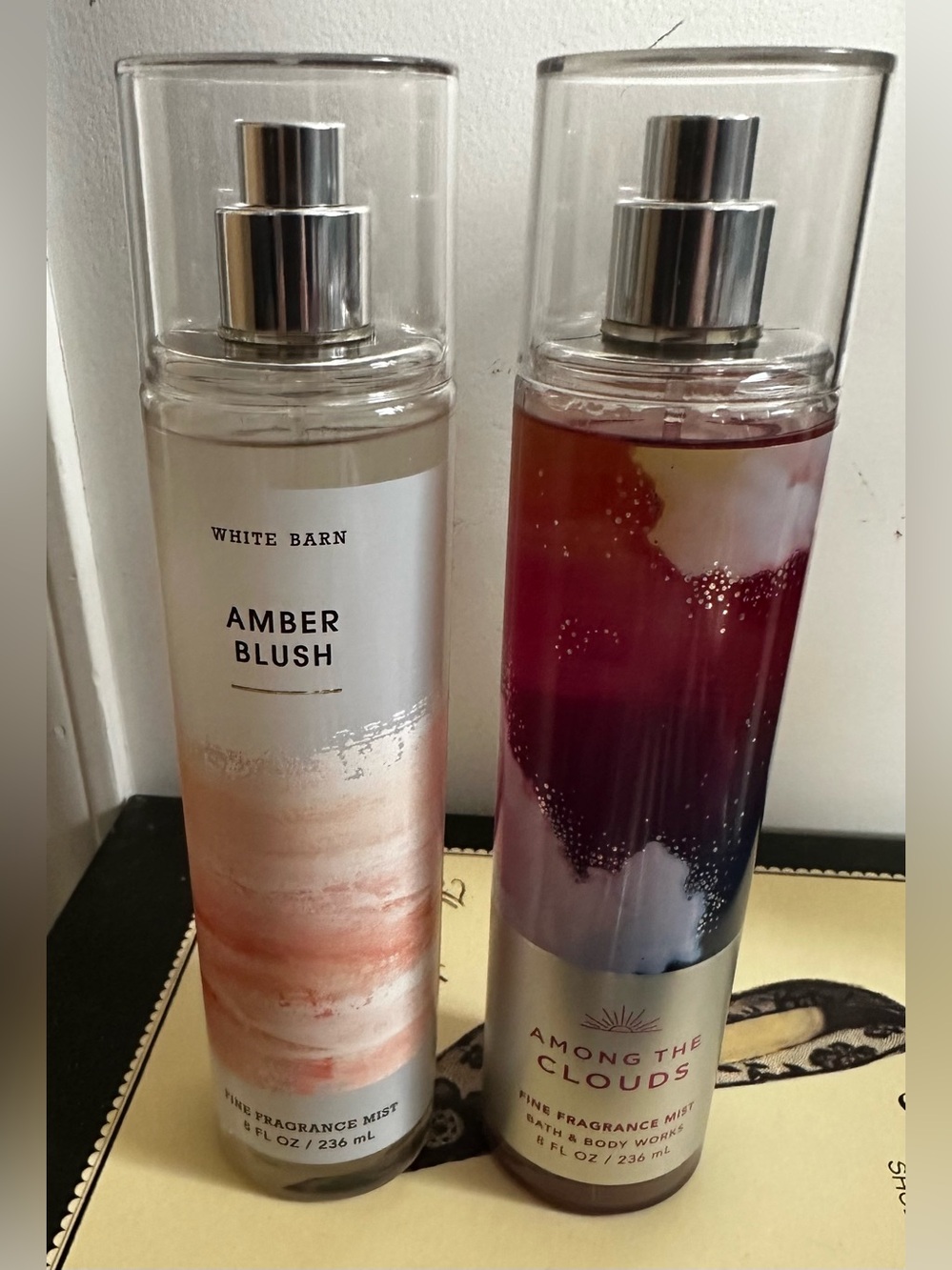 White Barn Amber Blush & Among The Clouds Fragrance Mists